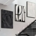Modern Black and White Canvas Art Set - Unique Home Decor