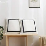 Simple Printed Cushion Cover Velvet Black Blue Square Soft Home Decoration Pillow Case Cozy Living Room Bedroom 45x45cm 40x40cm - Image 2