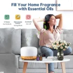 Mini Size Wood Grain Aroma Diffuser Usb Essential Oil Humidifier With Colorful Night Lights Air Humidifier Machine 500ml Home - Image 6