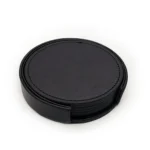 6 Pcs Artificial Leather Coasters Marble Style with Holder Drink Coaster for Bar Kinds of Cup Kitchen Dining Table Decor - Image 3