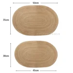 Placemats Set of 4,Heat resistant pad,Place Mat Washable Table Mats for Kitchen Dining Table Mixed Color Non-Slip Place mats - Image 6