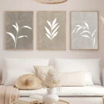 Minimalist Fern Canvas Art Set – Warm Boho Home Decor - Image 7