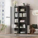 6/5 Layers Dustproof Wardrobe High Capacity Partition Bookshelf Bedroom Open Simple Assembly Storage Cabinet Bedroom Furniture - Image 6