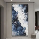 Mintura,Abstract Knife 3D Wave Pictures Hotel Decor Wall Art Hand Painted Seascape Oil Painting on Canvas Handmade Sea Paintings - Image 2