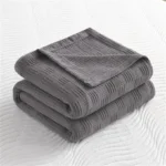 Luxurious 100% Cotton Throw Blanket - Cozy Comfort & Style - Image 4