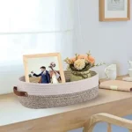 Professional Cotton Rope Sorting Basket Desktop Miscellaneous Accessories Jewelry Storage Basket Snacks Placement Basket - Image 4