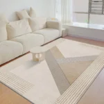 VIKAMA Nordic simple geometric crystal velvet large carpet living room mat family sofa balcony corridor non-slip decorative Rugs - Image 3