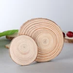 Natural Round Wood Coasters Cup Pad Tea Coffee Mug Mat Drinks Holder Table Mat Wooden Coasters DIY Crafts Home Kitchen Decor - Image 2