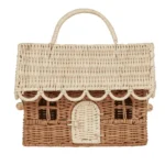Handmade Weaving Picnic Storage Basket Cartoon Hand-held Straw Bag Rattan Storage Container Nordic Cottage Wedding Gift Box - Image 6