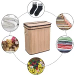 Large Laundry Basket Waterproof with Handle Portable Tall with Lid Laundry Hamper for Living Room Bedroom Dorm Bathroom Nursery - Image 5