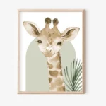 Nordic Modern Cute Animal Elephant Giraffe Cat Prints Canvas Painting Poster For Living Room Play Room Kids Room Home Decor - Image 3