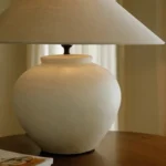Japanese Wabi-sabi Retro Ceramic Base Table Lamps Fabric Lampshade Living Room Villa Hotel Homestay Desk Lights Decoration Home - Image 6