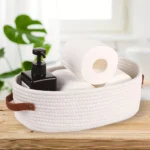 Handcrafted Nordic Cotton Rope Baskets for Stylish Storage - Image 4