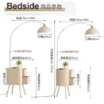 Wireless Charge Led Floor Lamp for Living Room Sofa Side with Shelf Standing Lamps Remote Control Dim Rading Table Lights - Image 6