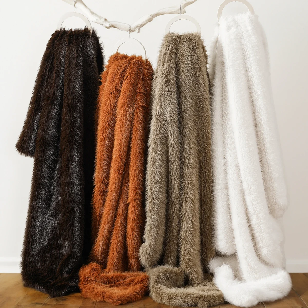 Battilo Fluffy Soft Blankets Luxury Fur Blanket For Bed Sofa Mink Faux Fur Throw And Blankets Large Warm Blanket For Home Decor - Image 2