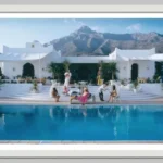 Timeless Retro Poolside Elegance Canvas Art for Home Decor