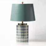 European Countryside Ceramic Floor Lamps Home Study Living Room Bedroom Homestay Bedsides Art Decoration LED Table Lamps Fixture