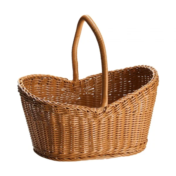 Handcrafted Picnic Basket with Carry Handle for Fruits & Snacks