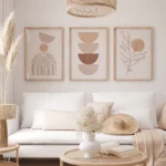 Bohemian Minimalist Canvas Prints for Modern Home Decor