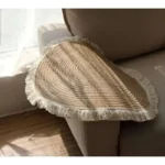 Japanese Style Round Carpets Natural Jute Mats Handmade Rattan Grass With Tassel Rugs Sofa Tea Table Mat Living Room Home Decor - Image 3