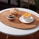 Rattan Placemat Natural Handmade Heat Resistant Thick Hot Pads Mats Rattan Trivets Kitchen Table Decoration Accessories - Image 6