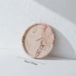 Pink Pattern Marble Storage Tray Live Broadcast Display Tableware Jewelry Tray - Image 6