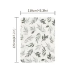 Elinfant 100% cotton 120*110cm 2 Layers Newborn Baby Bath Towel Wrap Muslin Swaddle Blankets Wholesale Dropshipping - Image 2