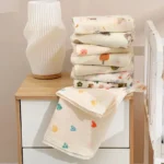 Baby Receive Blanket for Newborn Cotton Muslin Swaddle Blanket Bedding Infant Bath Towel Baby Items Mother Kids - Image 4