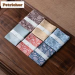 Elegant Double-Sided Velvet Floral Tea Towels for Stylish Homes