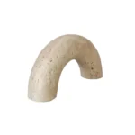 Natural Marble Sculpture Geometric Arch Semicircular Arch Ornament Yellow Cave Stone Decorative Figurines Living Room Decoration - Image 6