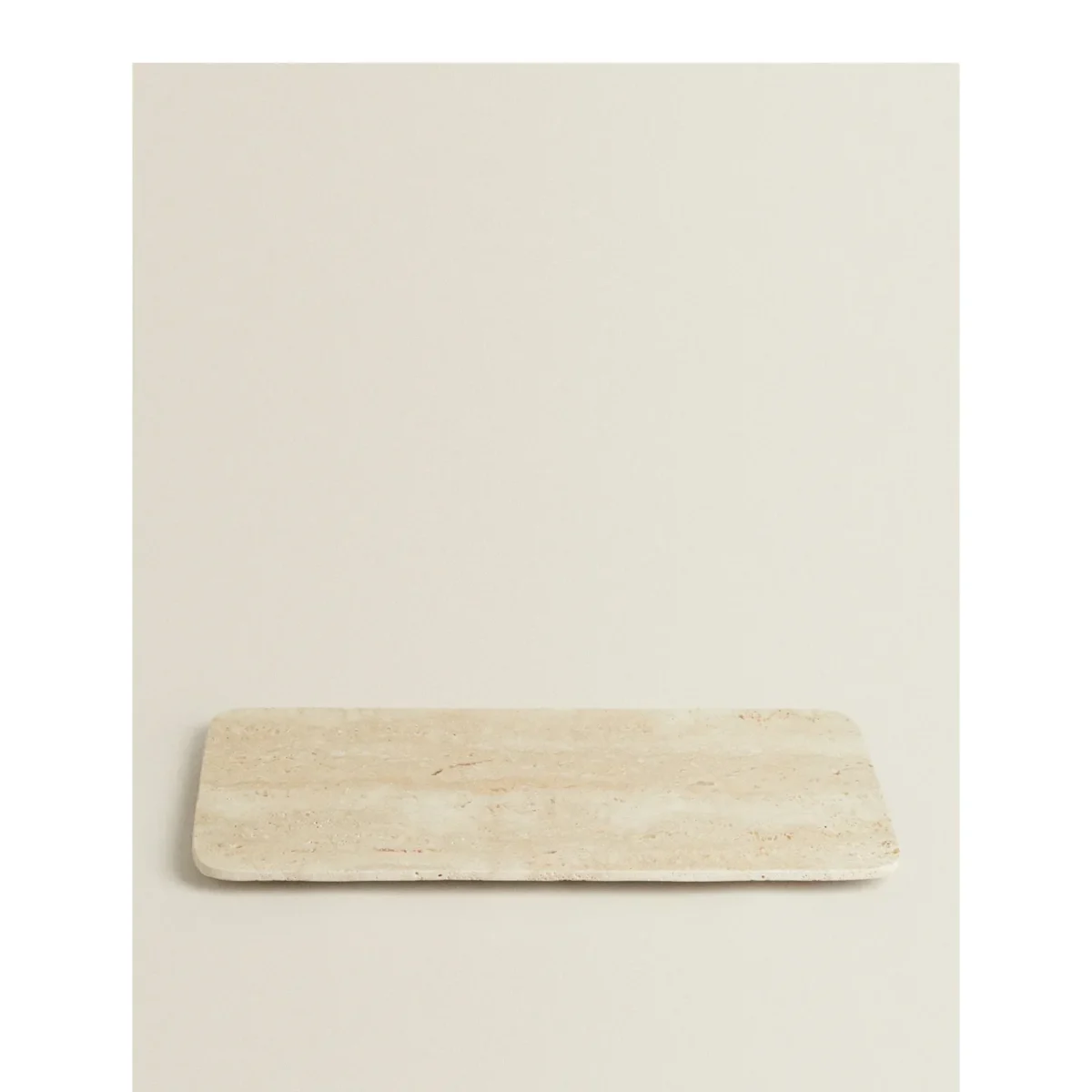 Vintage Natural Marble Beige Travertine Cave Hole Stone Marble Rectangle Household Storage Trinkets Jewelry Tray Accessories - Image 3