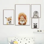 Charming Animal Canvas Prints for Kids' Nursery Decor - Image 5