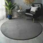90/120cm Coral Velvet Round Rug Super Soft Carpet For Bedroom Living Room Home Decoration Thick Circle Kids Room Floor Mat - Image 2