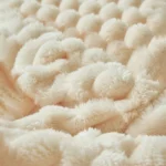 Luxurious Coral Velvet Autumn Blanket - Soft, Fluffy Comfort - Image 5