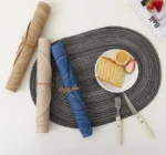 Placemats Set of 4,Heat resistant pad,Place Mat Washable Table Mats for Kitchen Dining Table Mixed Color Non-Slip Place mats - Image 3