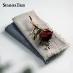 Rustic Cotton Napkins – 12 PCS Retro Dining Decor Set - Image 3