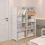 Open Closets Dustproof Wardrobe Storage Cabinet with Large Capacity Curtains Simple Assembly Clothes Organizer Bedroom Furniture - Image 2