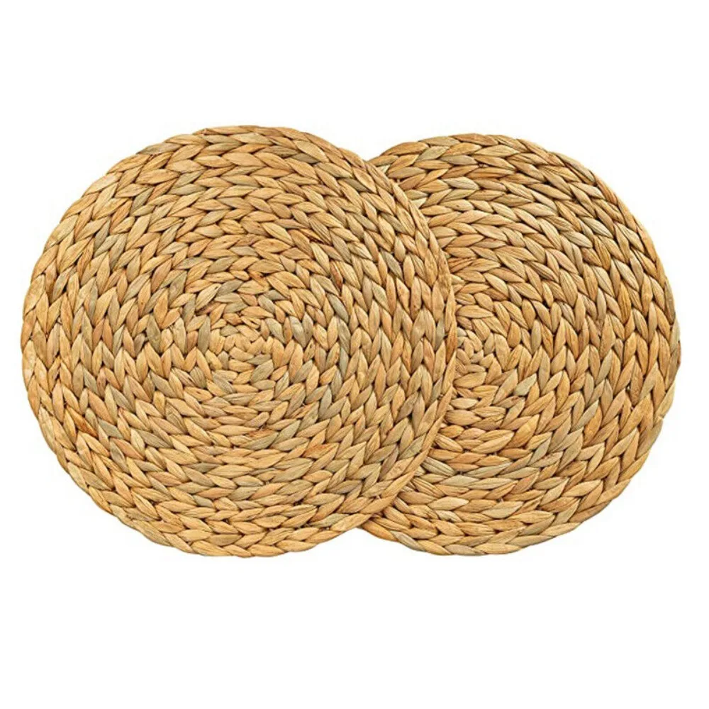 Natual Straw Weave Rattan Round Placemats Cups Mat Dining Table Home Decor Table Decoration Accessories Natual Straw Mats Pads 3 kf S19b781a3e9b84ae0b900b417227481cft