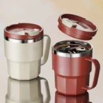 400ML Water Cup 304 Stainless Steel Mug Office Vacuum Flask with Lid Student Coffee Cola Water Cup
