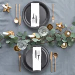 Elegant Hemstitched Cotton Napkin Set - 6 White Table Accents - Image 3