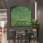 Mintura,Handmade Reproduction Gustav Klimt - Apple Tree Oil Paintings on Canvas,Wall Art Pictures,Home Decoration,Flowers Poster