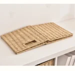 New Foldable Storage Box Imitation Rattan Woven Lattice Cabinet Storage Basket Sundries Snacks Clothes Toys Woven Storage Basket - Image 6