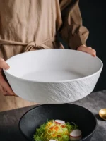 Large Size Cerc Soup Bowl Japanese Sle High Capaci Clear Soup Bowl for Boiled Fi cious Suan Cai Fi Bowl - Image 3