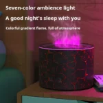 Soothe Your Space: Flame Aromatherapy Humidifier Diffuser - Image 2