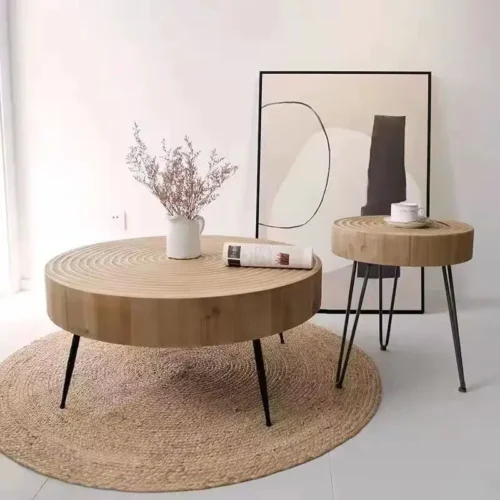 Handwoven Rattan Round Carpets For Living Room Bedroom Straw Rugs Natural Plants Floor Mats Bedside Garden Table Grass Mat