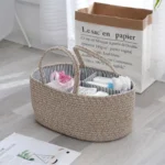 Multifunctional Travel Out Portable Mommy Bag Storage Basket Cotton Rope Woven Basket Clutter Arrangement Storage Baskets - Image 5