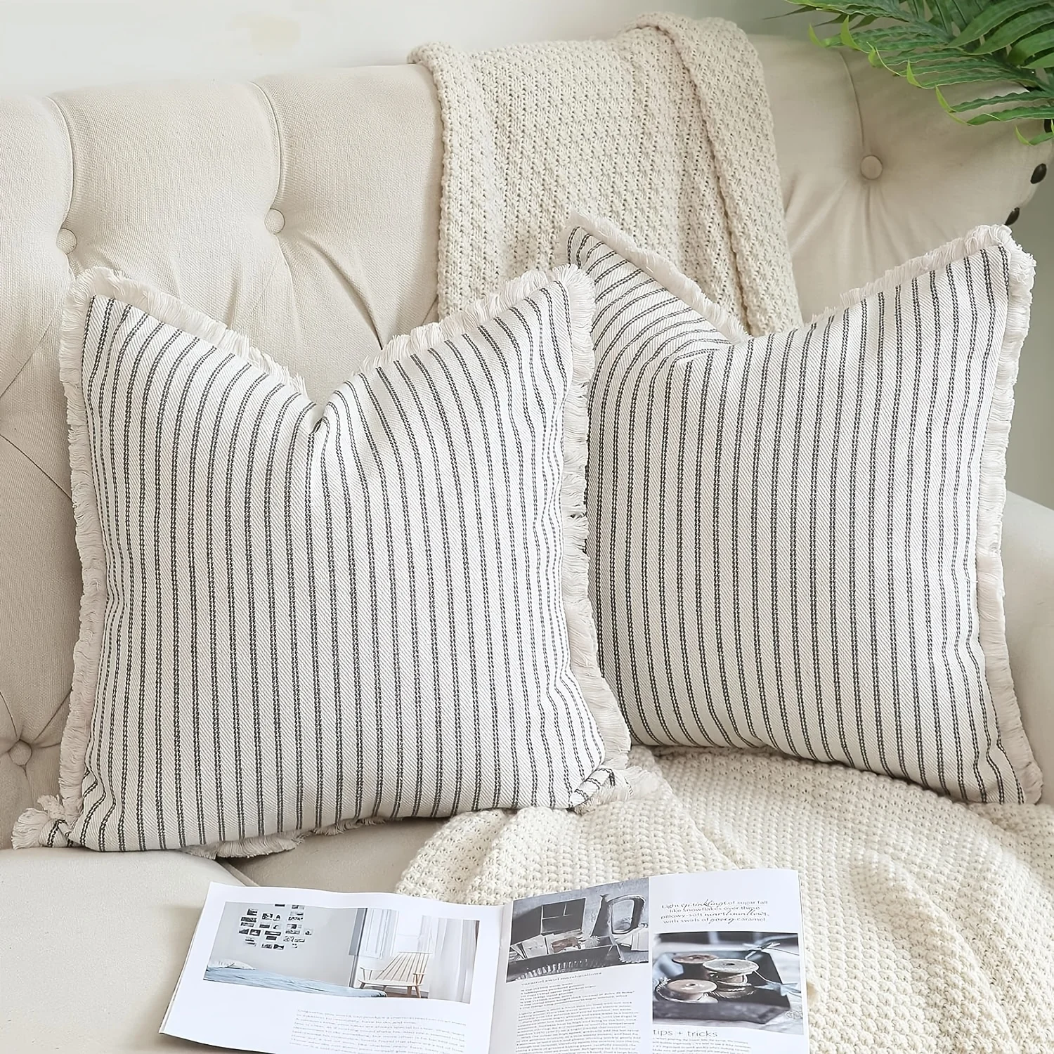 1pc Throw Pillow Covers - Comfortable Striped Throw Pillowcase For Home Bedroom Living Room, Car & Sofa Decor - Perfect Gift 8 kf S20cd169cd95b4e04a3f09398435c0ff2o