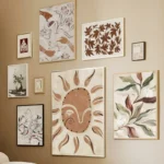 Boho Chic Abstract Leaf Canvas Art for Stylish Spaces