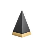 Marble Texture Pyramid Ceramic Statue Desk Decoration Sculpture Modern Crafts Ornaments Room Aesthetic Decor - Image 6
