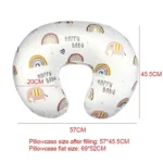Baby Nursing Pillow Cover Cartoon Breastfeeding Pillow Slipcover Ultra Soft Snug Fits On Newborn Nursing Pillow - Image 5